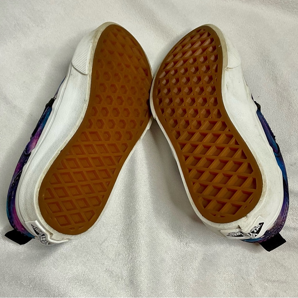 Vans Girl's Asher Galaxy Multicolor Canvas Slip On Skate Shoes Size 11 - Picture 8 of 9